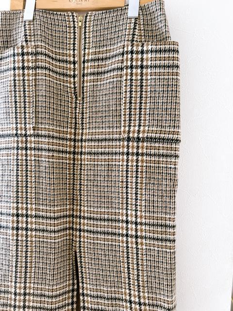 【BABYLONE】チェック ウール タイトスカート < ブランド 【BABYLONE】チェック ウール タイトスカート < ブランドの