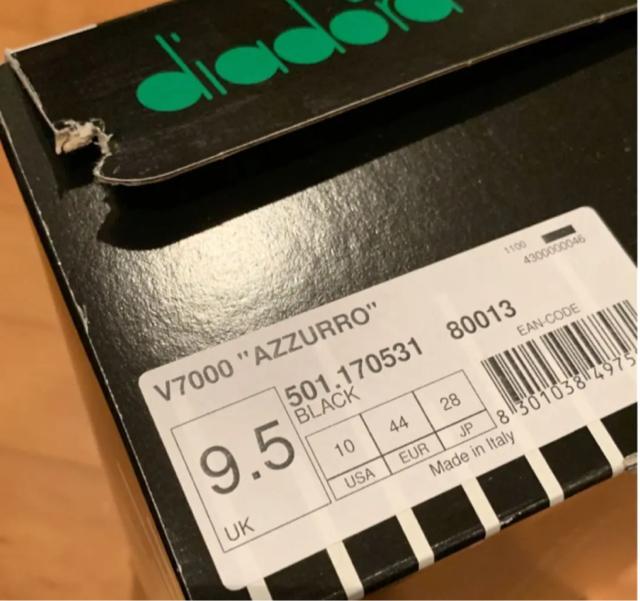 Diadora V7000 AZZURRO 28cm fBAh solebox \[{bNX  jt@bV 