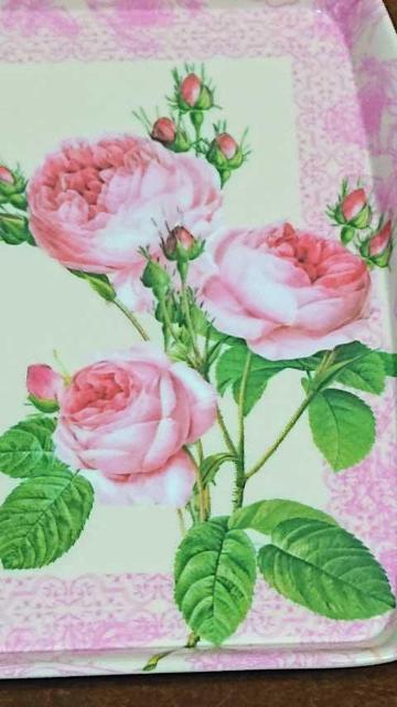 【新品未使用!!】花柄トレイ(小) < インテリア/ライフ  【新品未使用!!】花柄トレイ(小) < インテリア/ライフの