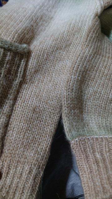 tiptop フリーサイズ グラデーションカラー ルーズニットカーディガン グリーン系 ゆったりニット Vネックニット < 女性ファッション  tiptop フリーサイズ グラデーションカラー ルーズニットカーディガン グリーン系 ゆったりニット Vネックニット < 女性ファッションの