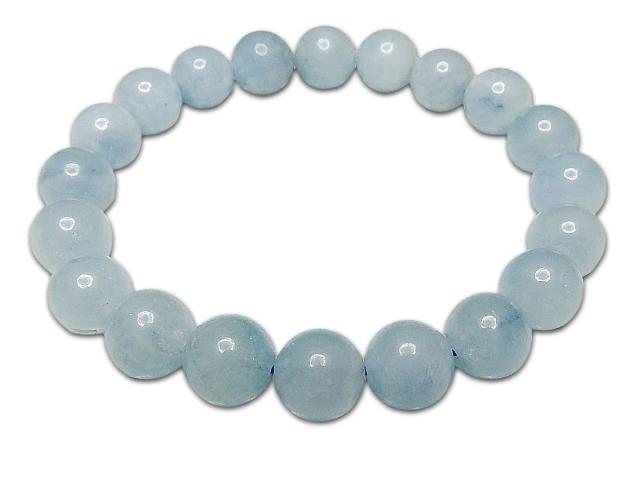 AAA+キャンディーブルー アクアマリンブレスレット約9.5mm天使の石極美天然石3月の誕生石 < 女性アクセサリー/時計  AAA+キャンディーブルー アクアマリンブレスレット約9.5mm天使の石極美天然石3月の誕生石  < 女性アクセサリー/時計の
