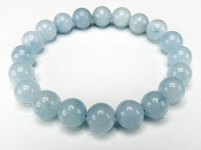 AAA+キャンディーブルー アクアマリンブレスレット約9.5mm天使の石極美天然石3月の誕生石 < 女性アクセサリー/時計  AAA+キャンディーブルー アクアマリンブレスレット約9.5mm天使の石極美天然石3月の誕生石 < 女性アクセサリー/時計の