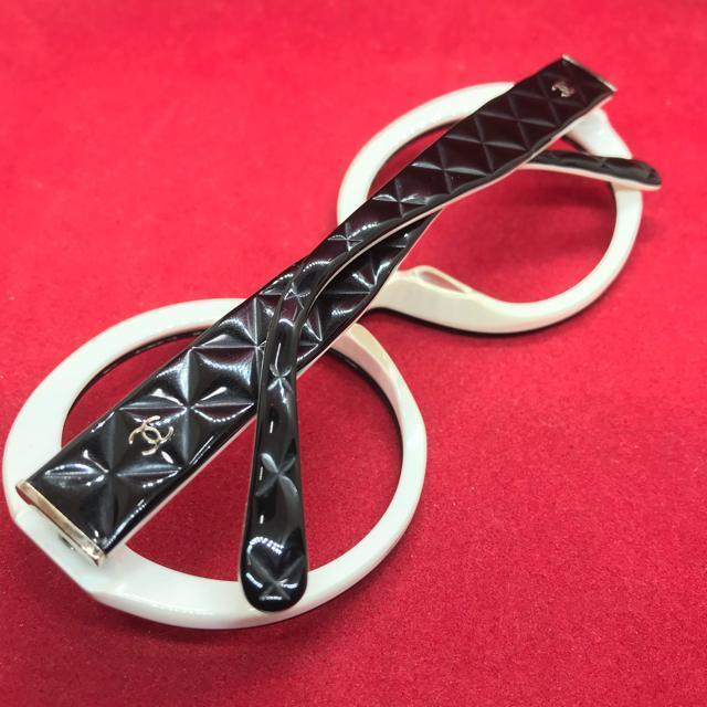 正規品 シャネル CoCo マトラッセ メガネサングラス フレーム ブラック/ホワイト ケース付 < ブランド 正規品 シャネル CoCo マトラッセ メガネサングラス フレーム ブラック/ホワイト ケース付 < ブランドの