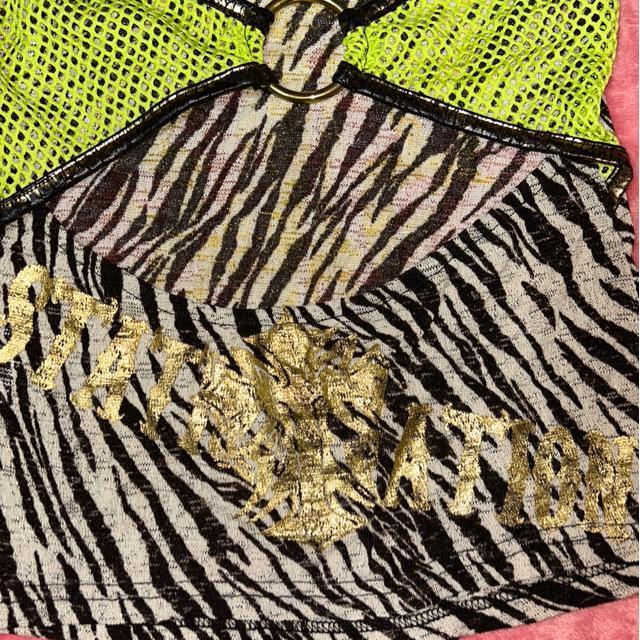 d.i.a.  ゼブラ柄フード付き 背中メッシュリングばっくり空き タンクトップ  新品未使用 < ブランド  d.i.a.  ゼブラ柄フード付き 背中メッシュリングばっくり空き タンクトップ  新品未使用 < ブランドの