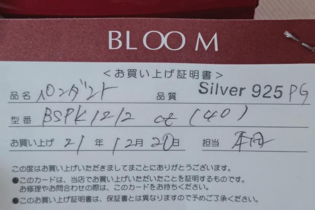新品 BLOOM ブルームネックレス < ブランド  新品 BLOOM ブルームネックレス < ブランドの