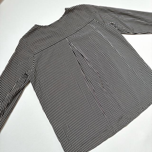 ◆美品◆アーバンリサーチ◆ストライプ長袖ブラウス◆比翼前開き◆黒×ベージュ◆F < ブランド  ◆美品◆アーバンリサーチ◆ストライプ長袖ブラウス◆比翼前開き◆黒×ベージュ◆F < ブランドの