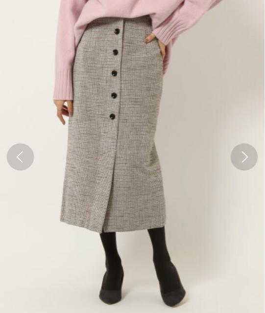 【BABYLONE】フロントボタンIラインスカート タイトスカート < ブランド 【BABYLONE】フロントボタンIラインスカート タイトスカート < ブランドの