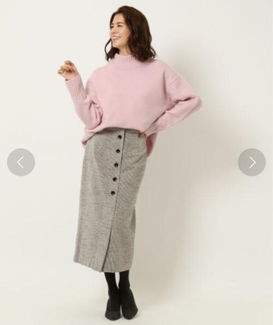 【BABYLONE】フロントボタンIラインスカート タイトスカート < ブランド 【BABYLONE】フロントボタンIラインスカート タイトスカート < ブランドの