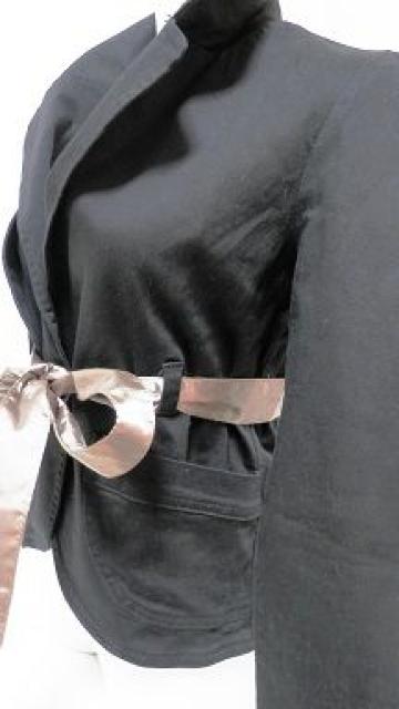 ブラック黒JKカーキサテンリボンお洒落ジャケット < ブランド ブラック黒JKカーキサテンリボンお洒落ジャケット < ブランドの