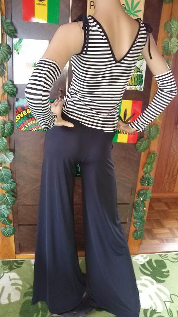 カッコイイ〜(*^-^)JD†ストライプ&ワイドパンツセットアップ < 女性ファッション  カッコイイ〜(*^-^)JD†ストライプ&ワイドパンツセットアップ < 女性ファッションの