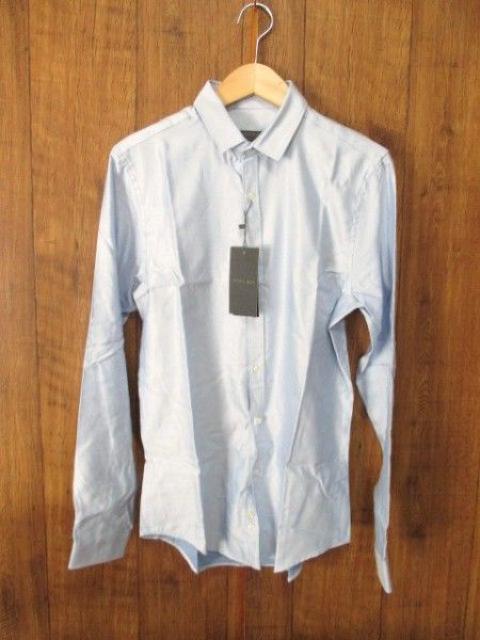 ☆ZARA/ザラ ドレスシャツ/ビジネスシャツ/メンズ/S/水色☆新品 < ブランド ☆ZARA/ザラ ドレスシャツ/ビジネスシャツ/メンズ/S/水色☆新品 < ブランドの