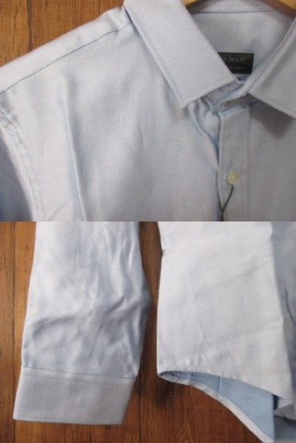 ☆ZARA/ザラ ドレスシャツ/ビジネスシャツ/メンズ/S/水色☆新品 < ブランド ☆ZARA/ザラ ドレスシャツ/ビジネスシャツ/メンズ/S/水色☆新品 < ブランドの