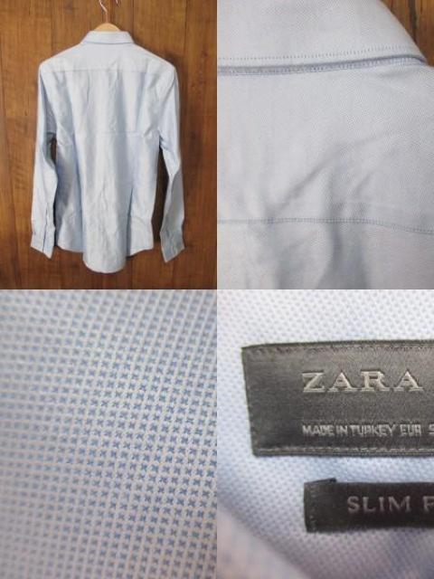☆ZARA/ザラ ドレスシャツ/ビジネスシャツ/メンズ/S/水色☆新品 < ブランド ☆ZARA/ザラ ドレスシャツ/ビジネスシャツ/メンズ/S/水色☆新品 < ブランドの