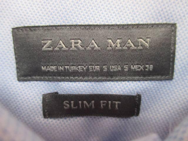 ☆ZARA/ザラ ドレスシャツ/ビジネスシャツ/メンズ/S/水色☆新品 < ブランド ☆ZARA/ザラ ドレスシャツ/ビジネスシャツ/メンズ/S/水色☆新品 < ブランドの