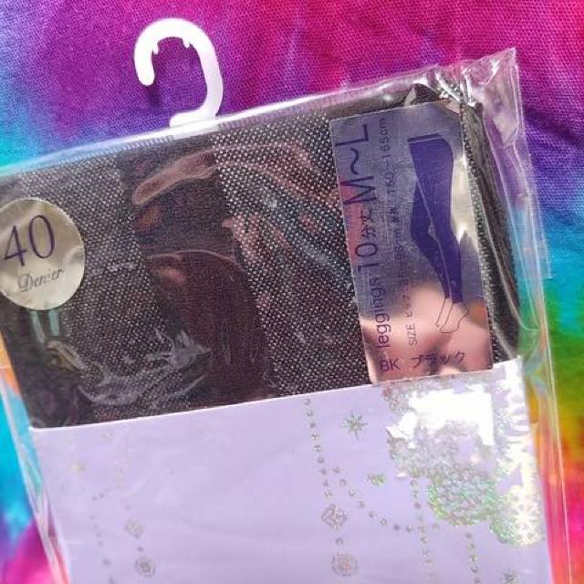 美脚魅せё。*10分丈40デニール゜ストライプボーダー柄レギンス < 女性ファッション 美脚魅せё。*10分丈40デニール゜ストライプボーダー柄レギンス < 女性ファッションの