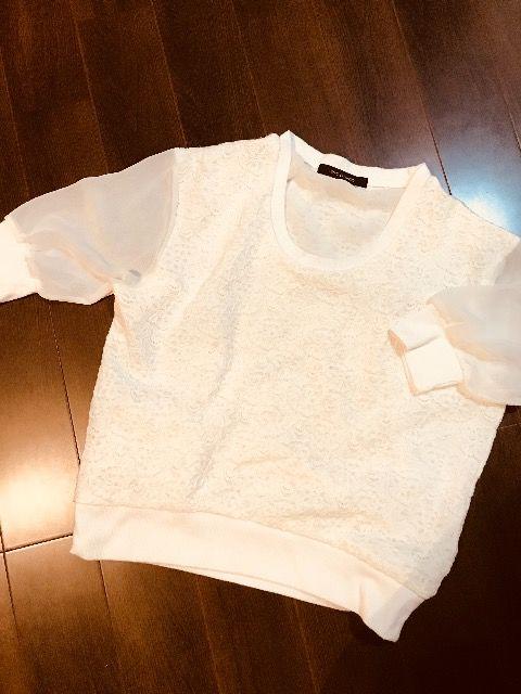 vence白シフォン×レーストップス < ブランド  vence白シフォン×レーストップス  < ブランドの
