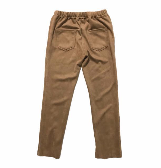 (ゴムM)チャオパニック◎キャメル茶スエード風キチント見えラクチンパンツ◎新品 < ブランド (ゴムM)チャオパニック◎キャメル茶スエード風キチント見えラクチンパンツ◎新品 < ブランドの