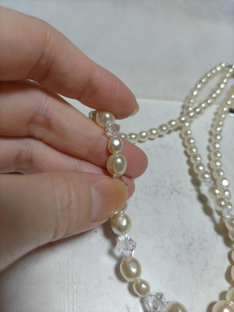 ※長さ35.5センチ※パールのイミーテーションネックレス < 女性アクセサリー/時計  ※長さ35.5センチ※パールのイミーテーションネックレス < 女性アクセサリー/時計の