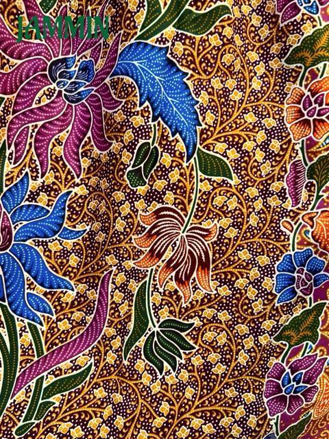 バティック花柄ロングスカート アジアン エスニック ヒッピー カラフル < 女性ファッション バティック花柄ロングスカート アジアン エスニック ヒッピー カラフル < 女性ファッションの