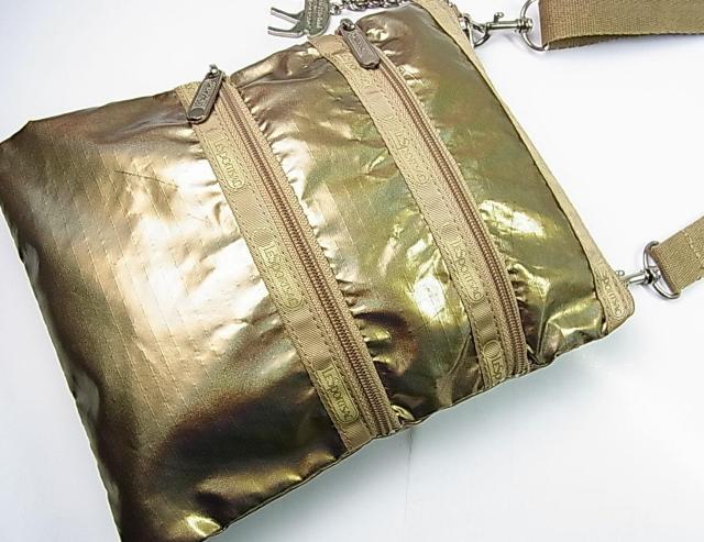 500�~�X�^�����K�iLESPORTSAC ���X�|�[�g�T�b�N �΂߂����V�����_�[�o�b�O �z���O�����S�[���hUSED �� �u�����h�� 