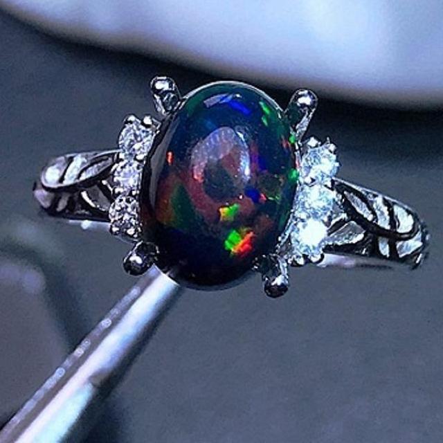 ナチュラルブラックオパールリング 高級リング 天然 ナチュラル アクセサリー カラーストーン 宝石 Yu_5325 < 女性アクセサリー/時計 ナチュラルブラックオパールリング 高級リング 天然 ナチュラル アクセサリー カラーストーン 宝石 Yu_5325 < 女性アクセサリー/時計の