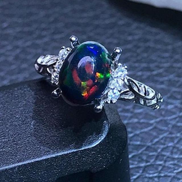 ナチュラルブラックオパールリング 高級リング 天然 ナチュラル アクセサリー カラーストーン 宝石 Yu_5325 < 女性アクセサリー/時計 ナチュラルブラックオパールリング 高級リング 天然 ナチュラル アクセサリー カラーストーン 宝石 Yu_5325 < 女性アクセサリー/時計の