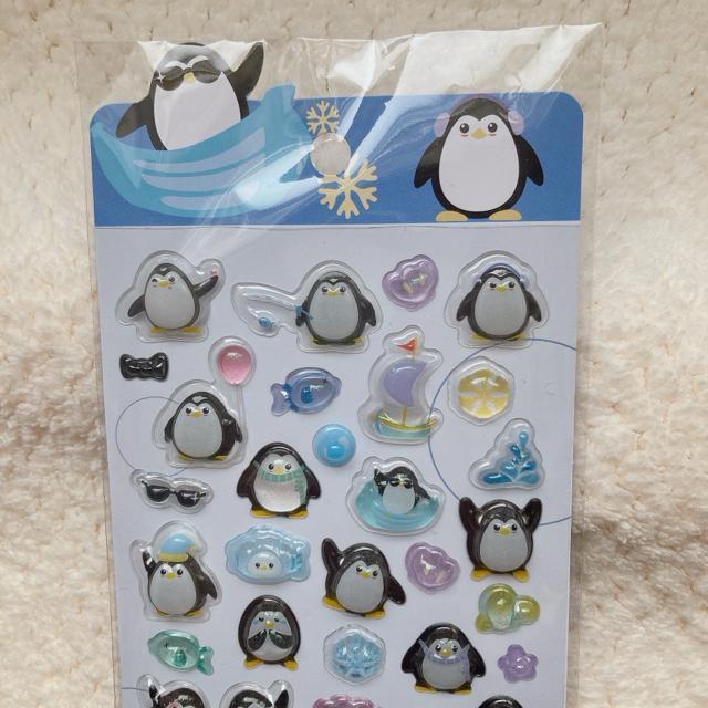新品 3D ぷっくり ドロップ 立体 デコ シール ペンギン シール帳 シール交換 青 N2m < インテリア/ライフ 新品 3D ぷっくり ドロップ 立体 デコ シール ペンギン シール帳 シール交換 青 N2m < インテリア/ライフの