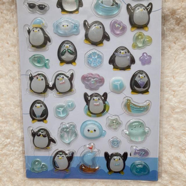 新品 3D ぷっくり ドロップ 立体 デコ シール ペンギン シール帳 シール交換 青 N2m < インテリア/ライフ 新品 3D ぷっくり ドロップ 立体 デコ シール ペンギン シール帳 シール交換 青 N2m < インテリア/ライフの
