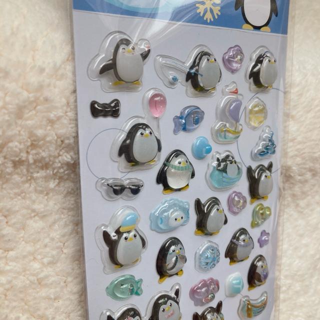 新品 3D ぷっくり ドロップ 立体 デコ シール ペンギン シール帳 シール交換 青 N2m < インテリア/ライフ 新品 3D ぷっくり ドロップ 立体 デコ シール ペンギン シール帳 シール交換 青 N2m < インテリア/ライフの