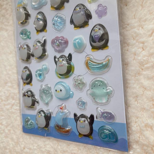 新品 3D ぷっくり ドロップ 立体 デコ シール ペンギン シール帳 シール交換 青 N2m < インテリア/ライフ 新品 3D ぷっくり ドロップ 立体 デコ シール ペンギン シール帳 シール交換 青 N2m < インテリア/ライフの