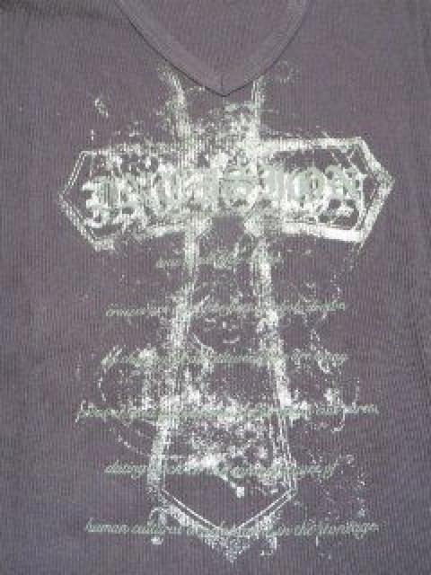 《New》悪羅悪羅★かすれクロス*テレコ・vネック*ロンTee < 男性ファッション  《New》悪羅悪羅★かすれクロス*テレコ・vネック*ロンTee < 男性ファッションの