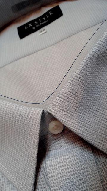 新品EXSTYLE チエック長袖Yシャツ グレー系 サイズ7LB 3XL位 南B < 男性ファッション 新品EXSTYLE チエック長袖Yシャツ グレー系 サイズ7LB 3XL位 南B < 男性ファッションの