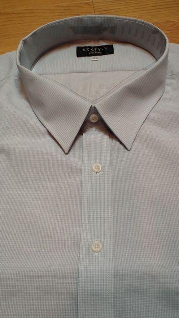 新品EXSTYLE チエック長袖Yシャツ グレー系 サイズ7LB 3XL位 南B < 男性ファッション 新品EXSTYLE チエック長袖Yシャツ グレー系 サイズ7LB 3XL位 南B < 男性ファッションの