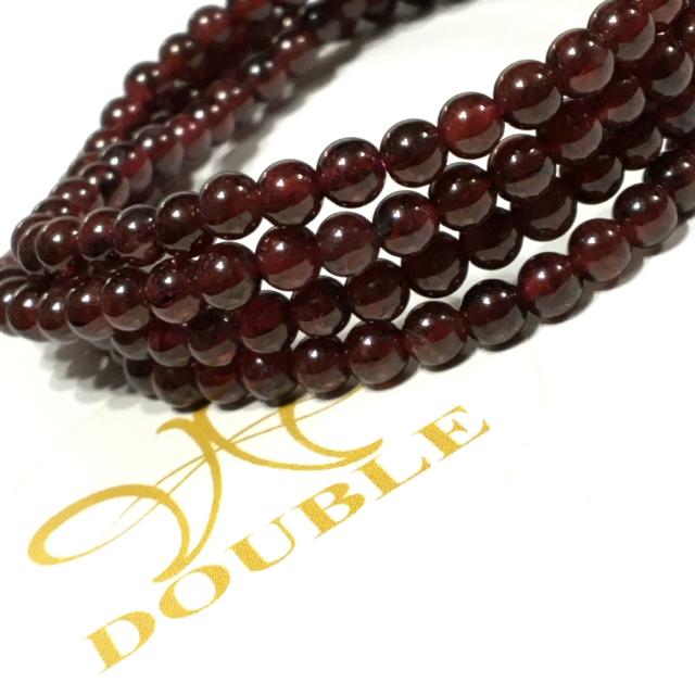 《お買い得品》長さ68cm 天然石ガーネット 4連ブレス < 女性アクセサリー/時計  《お買い得品》長さ68cm 天然石ガーネット 4連ブレス  < 女性アクセサリー/時計の