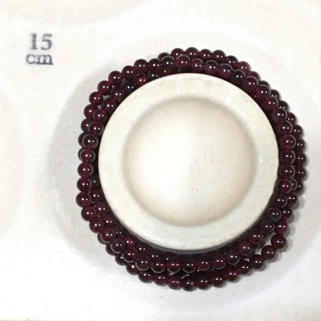 《お買い得品》長さ68cm 天然石ガーネット 4連ブレス < 女性アクセサリー/時計  《お買い得品》長さ68cm 天然石ガーネット 4連ブレス < 女性アクセサリー/時計の