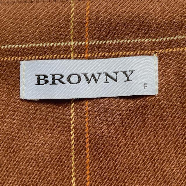 BROWNY チェック ミニ丈 キャミソール ビスチェ F チューブトップ風 茶 N2m < 女性ファッション  BROWNY チェック ミニ丈 キャミソール ビスチェ F チューブトップ風 茶 N2m < 女性ファッションの