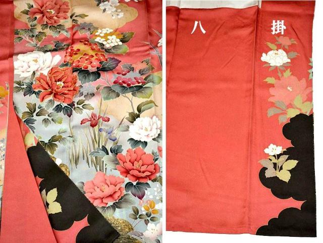 【最高峰】新品同様 暈し染め 金彩 金駒シシュウ 吉祥花文 四季花尽くし 振袖 身丈172cm 裄丈70cm T3508 < 女性ファッション  【最高峰】新品同様 暈し染め 金彩 金駒シシュウ 吉祥花文 四季花尽くし 振袖 身丈172cm 裄丈70cm T3508 < 女性ファッションの