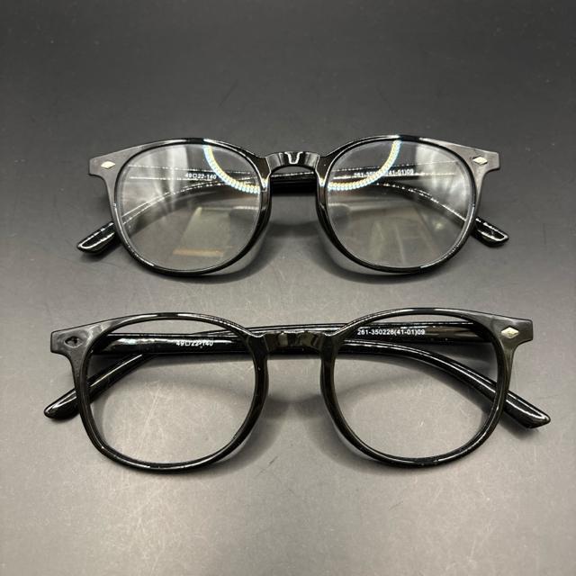 即決 GU ジーユー UVカット セルフレーム ウェリントングラス 2個セット < ブランド  即決 GU ジーユー UVカット セルフレーム ウェリントングラス 2個セット < ブランドの