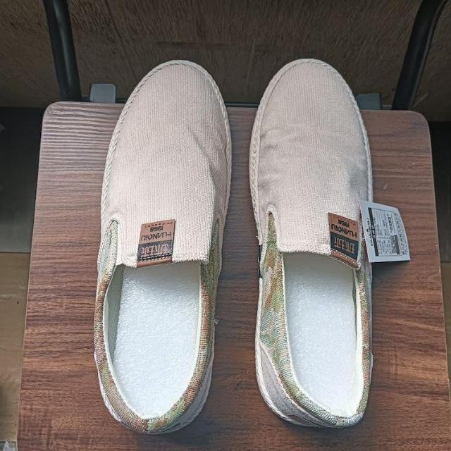 新品 27cm 27.5 メンズ スリッポン ベージュ シューズ 靴 44 < 男性ファッション  新品 27cm 27.5 メンズ スリッポン ベージュ シューズ 靴 44 < 男性ファッションの