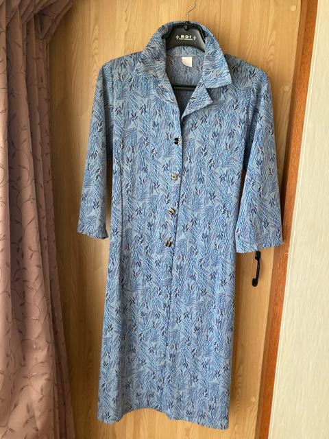 1998.未使用☆レトロ☆七分袖ブルー系柄ワンピース☆サイズ11号 < 女性ファッション  1998.未使用☆レトロ☆七分袖ブルー系柄ワンピース☆サイズ11号  < 女性ファッションの