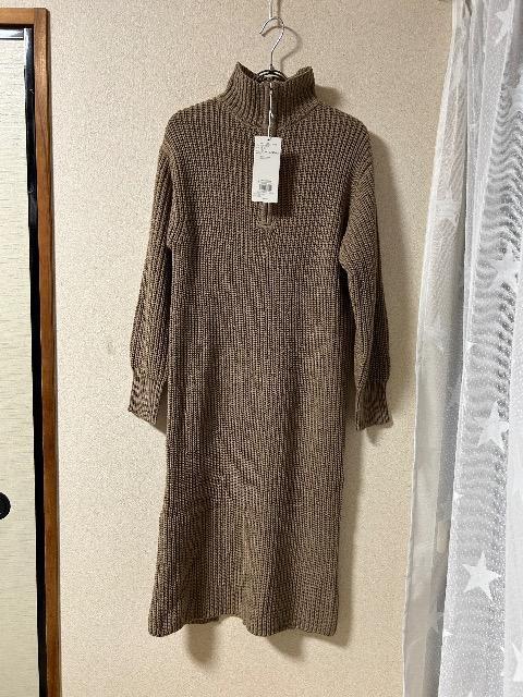 新品タグ付きAZUL by moussy★首元チャックニットワンピース < ブランド 新品タグ付きAZUL by moussy★首元チャックニットワンピース < ブランドの