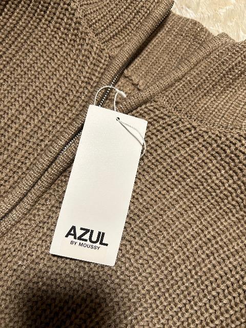 新品タグ付きAZUL by moussy★首元チャックニットワンピース < ブランド 新品タグ付きAZUL by moussy★首元チャックニットワンピース < ブランドの