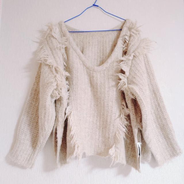 MONOMART 2WAY ミスティック ムード ニット モノマート ベージュ 長袖 レディース Mサイズ < 女性ファッション MONOMART 2WAY ミスティック ムード ニット モノマート ベージュ 長袖 レディース Mサイズ < 女性ファッションの