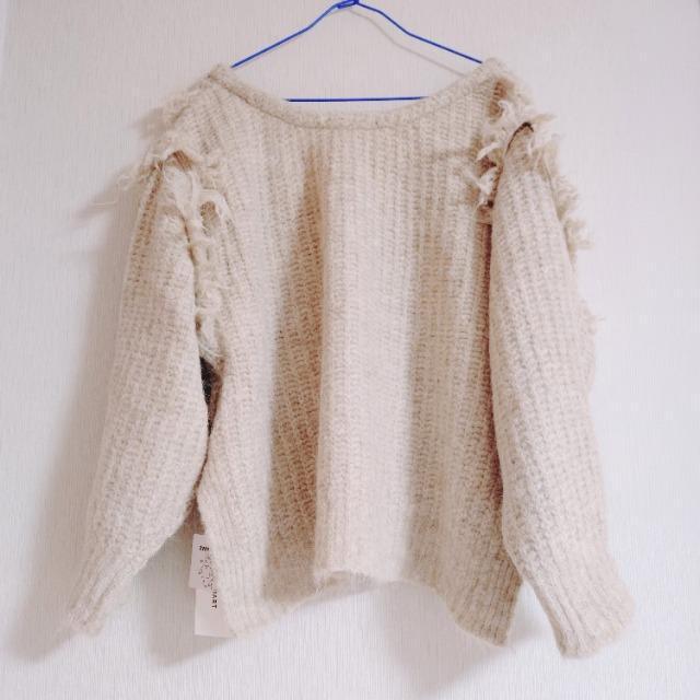 MONOMART 2WAY ミスティック ムード ニット モノマート ベージュ 長袖 レディース Mサイズ < 女性ファッション MONOMART 2WAY ミスティック ムード ニット モノマート ベージュ 長袖 レディース Mサイズ < 女性ファッションの