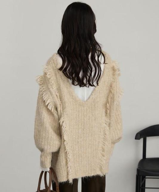 MONOMART 2WAY ミスティック ムード ニット モノマート ベージュ 長袖 レディース Mサイズ < 女性ファッション MONOMART 2WAY ミスティック ムード ニット モノマート ベージュ 長袖 レディース Mサイズ < 女性ファッションの