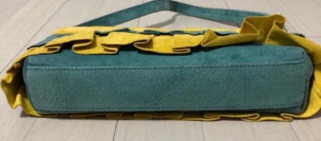 特価新品未使用本革サマンサタバサミニショルダーバッグかわいいフェミニンオシャレ素敵グリーンイエロースエードコーチバッグお好きな方も < 女性ファッション  特価新品未使用本革サマンサタバサミニショルダーバッグかわいいフェミニンオシャレ素敵グリーンイエロースエードコーチバッグお好きな方も < 女性ファッションの