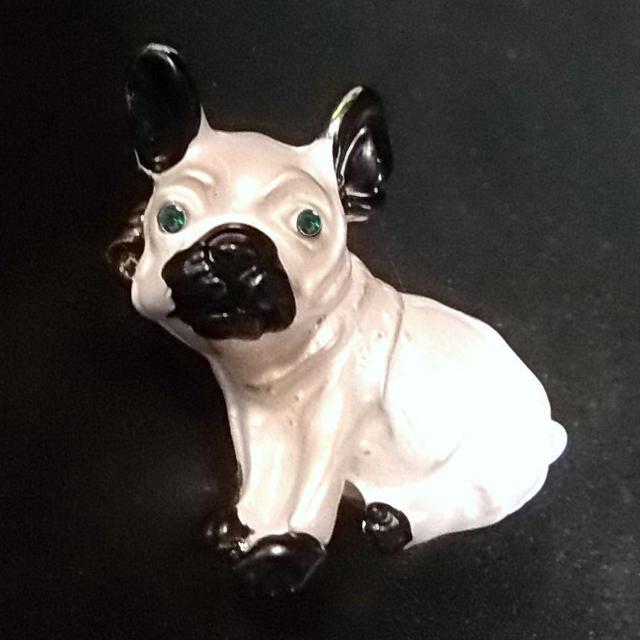 2個セット フレンチブルドッグ ブルドッグ 犬 バッジ ブローチ ピンバッジ ピンズ ラペルピン < 女性アクセサリー/時計  2個セット フレンチブルドッグ ブルドッグ 犬 バッジ ブローチ ピンバッジ ピンズ ラペルピン < 女性アクセサリー/時計の