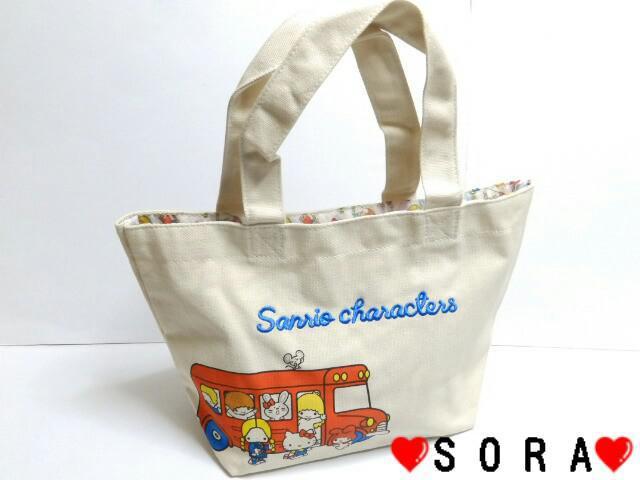 【サンリオキャラクターズ】可愛い♪学校.職場.塾.お出掛けに 70sキャンパス 刺繍 マチ付 ミニトートバッグ < アニメ/コミック/キャラクター  【サンリオキャラクターズ】可愛い♪学校.職場.塾.お出掛けに 70sキャンパス 刺繍 マチ付 ミニトートバッグ  < アニメ/コミック/キャラクターの