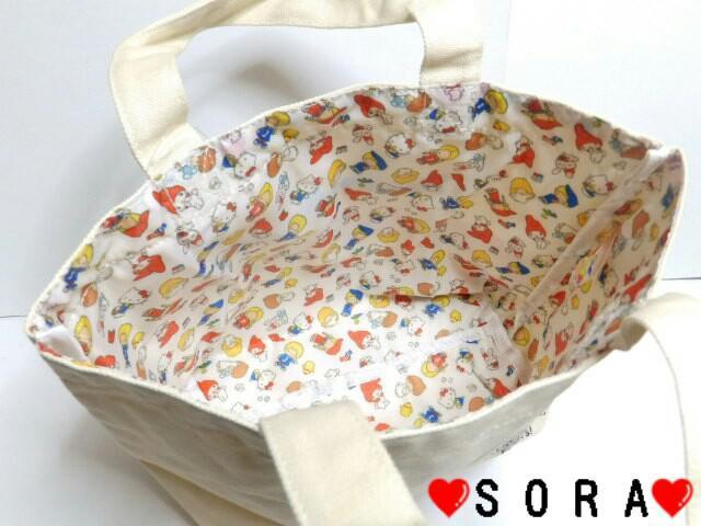 【サンリオキャラクターズ】可愛い♪学校.職場.塾.お出掛けに 70sキャンパス 刺繍 マチ付 ミニトートバッグ < アニメ/コミック/キャラクター  【サンリオキャラクターズ】可愛い♪学校.職場.塾.お出掛けに 70sキャンパス 刺繍 マチ付 ミニトートバッグ < アニメ/コミック/キャラクターの