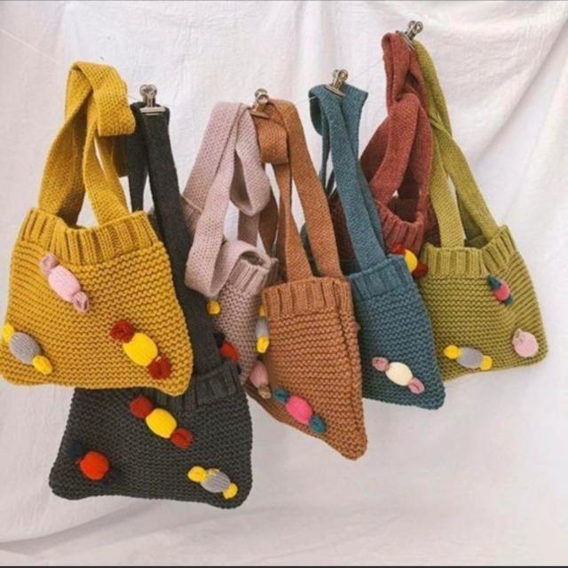 【新品】ニット キッズバッグ 1点 < キッズ/ベビー  【新品】ニット キッズバッグ 1点 < キッズ/ベビーの